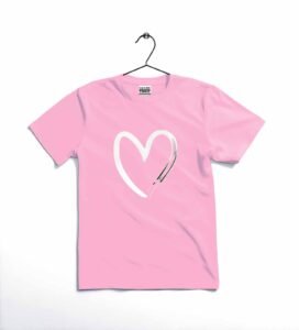 heart printed kids t shirt – soft cotton casual tee for toddlers & kids ~ 12 18 months