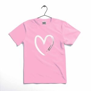 heart printed kids t shirt – soft cotton casual tee for toddlers & kids ~ 12 18 months