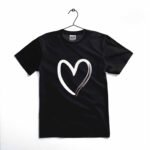 heart printed kids t shirt – soft cotton casual tee for toddlers & kids ~ 12 18 months
